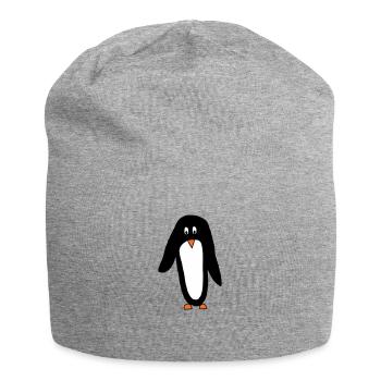 uiiii Handmade Animal "Penguin" - Jersey Beanie - heather grey - Front