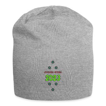 BONNE ANNEE. SAINT SYLVESTRE. NOUVELLE ANNÉE - Bonnet en jersey - gris chiné - Devant