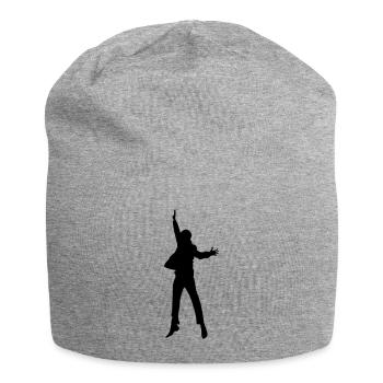Jump High - Jersey-Beanie - Grau meliert - Vorne