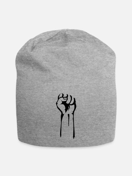 stencil faust - Jersey-Beanie - Grau meliert