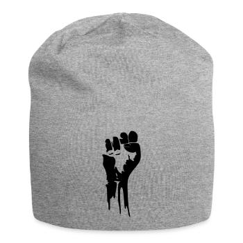 Faust- BLACK - Jersey-Beanie - Grau meliert - Vorne