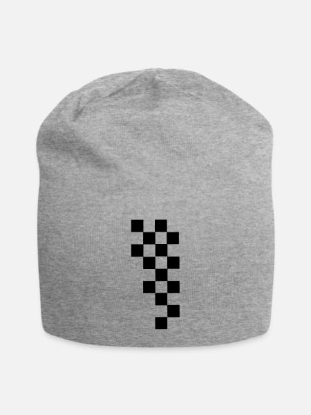 RACING FLAG - Jersey-Beanie - Grau meliert