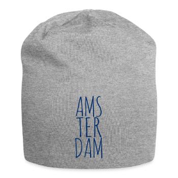 Amsterdam millésime - Bonnet en jersey - gris chiné - Devant