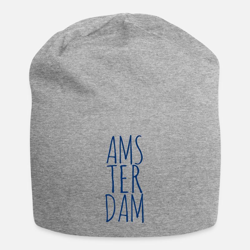 Amsterdam millésime - Bonnet en jersey - gris chiné