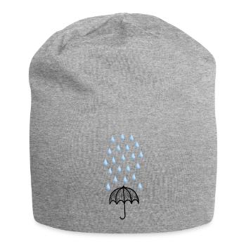 Regenschirm - Jersey-Beanie - Grau meliert - Vorne