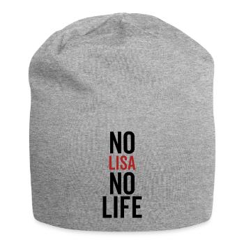 Pas de Lisa Pas de vie - Bonnet en jersey - gris chiné - Devant
