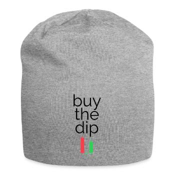 Buy the dip - For all Finance Bros - Jersey Beanie - heather grey - Front