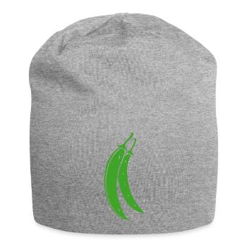 haricot vert - Bonnet en jersey - gris chiné - Devant