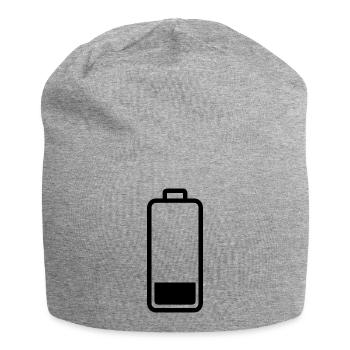 low battery - Jersey Beanie - heather grey - Front