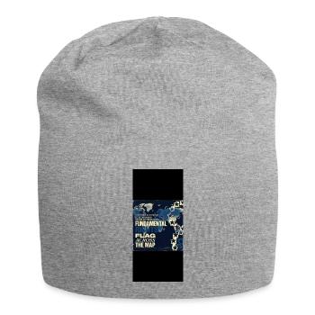 Fundamental designs - Jersey Beanie - heather grey - Front