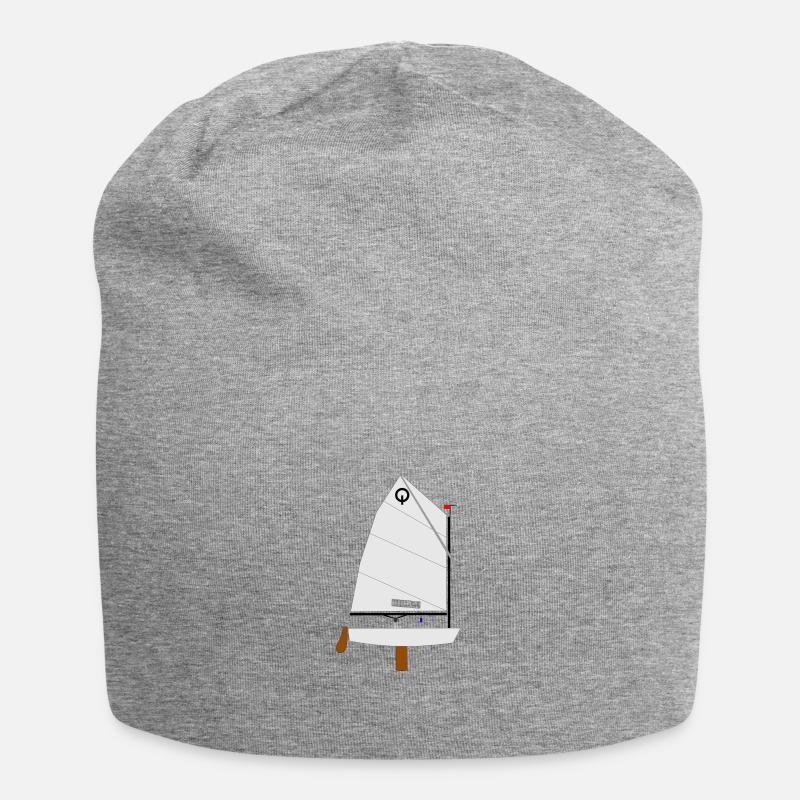 Optimist Riss - Jersey-Beanie - Grau meliert