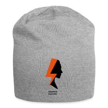 Solidarität mit dem Frauenstreik in Polen! - Jersey-Beanie - Grau meliert - Vorne