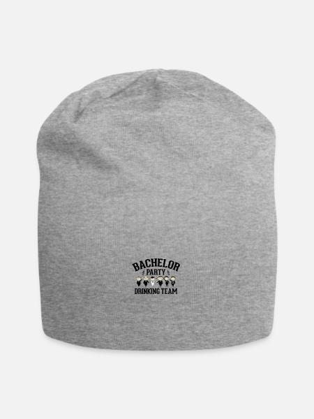 Junggesellenabschied - Jersey-Beanie - Grau meliert