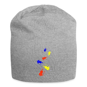 Violin instrument - Jersey Beanie - heather grey - Front