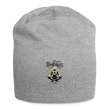 Achtsamkeit Meine Formel: Meditative Energiekunst - Jersey-Beanie - Grau meliert - Vorne