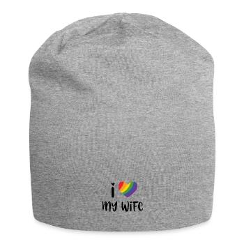 J’aime ma femme - Bonnet en jersey - gris chiné - Devant