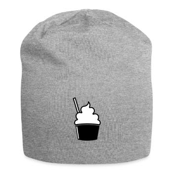 Eisbecher - Jersey-Beanie - Grau meliert - Vorne