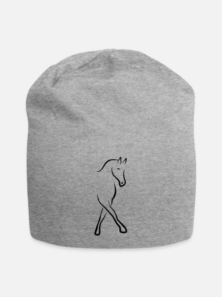dressage - Jersey Beanie - heather grey