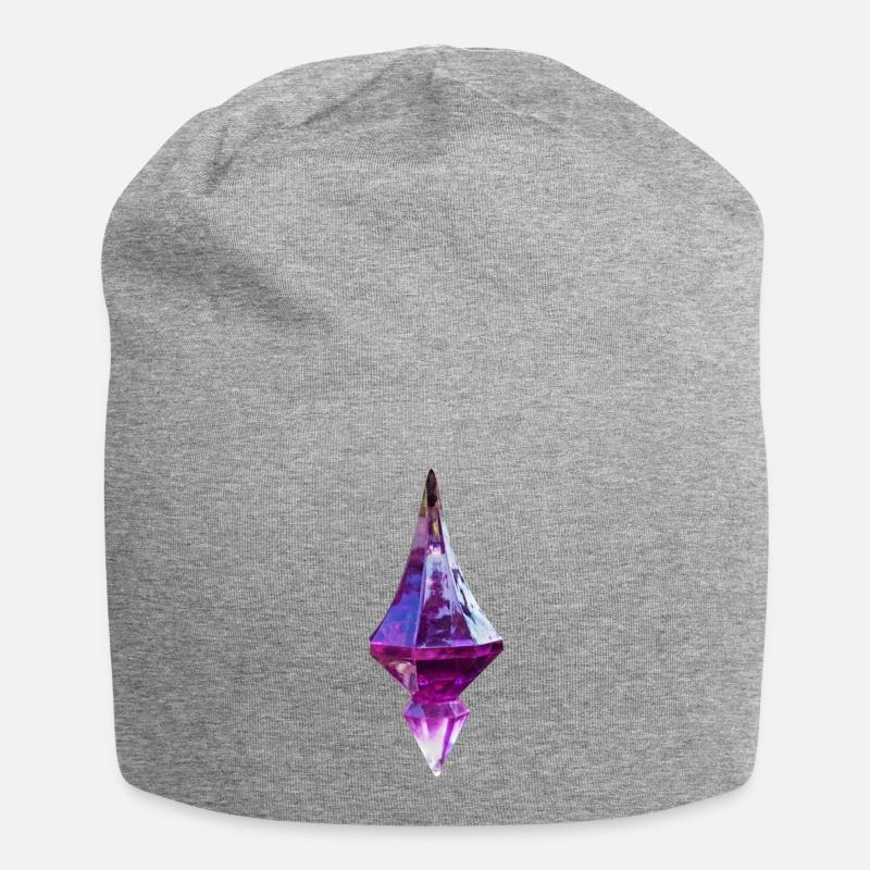 Toller Kristall, Geschenkidee - Jersey-Beanie - Grau meliert