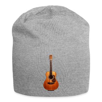 Gitarre - Jersey-Beanie - Grau meliert - Vorne