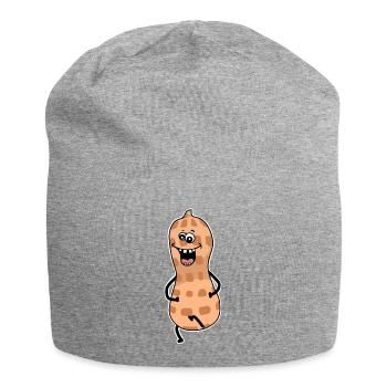 Peanut, Emotion, Laughter, Smile, Cheerfulness - Jersey Beanie - heather grey - Front