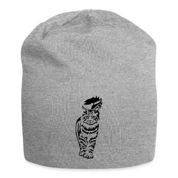 Chat domestique - Chat - Bonnet en jersey - gris chiné - Devant