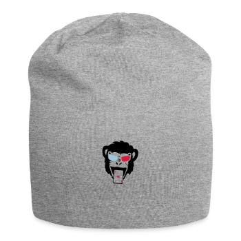 singe gorille poker carte as - Bonnet en jersey - gris chiné - Devant