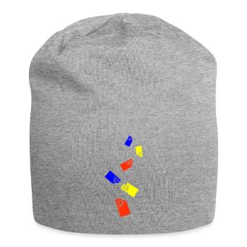 Symbole d’icône en chocolat - Bonnet en jersey - gris chiné - Devant