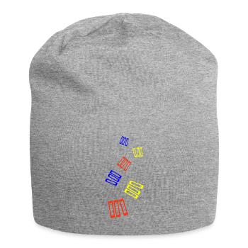 Lire des livres - Bonnet en jersey - gris chiné - Devant