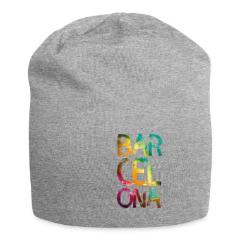Barcelona city - Jersey Beanie - heather grey - Front