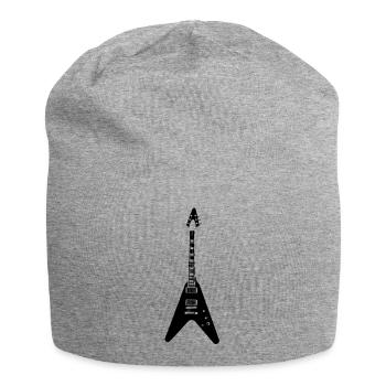 e-gitarre - Jersey-Beanie - Grau meliert - Vorne
