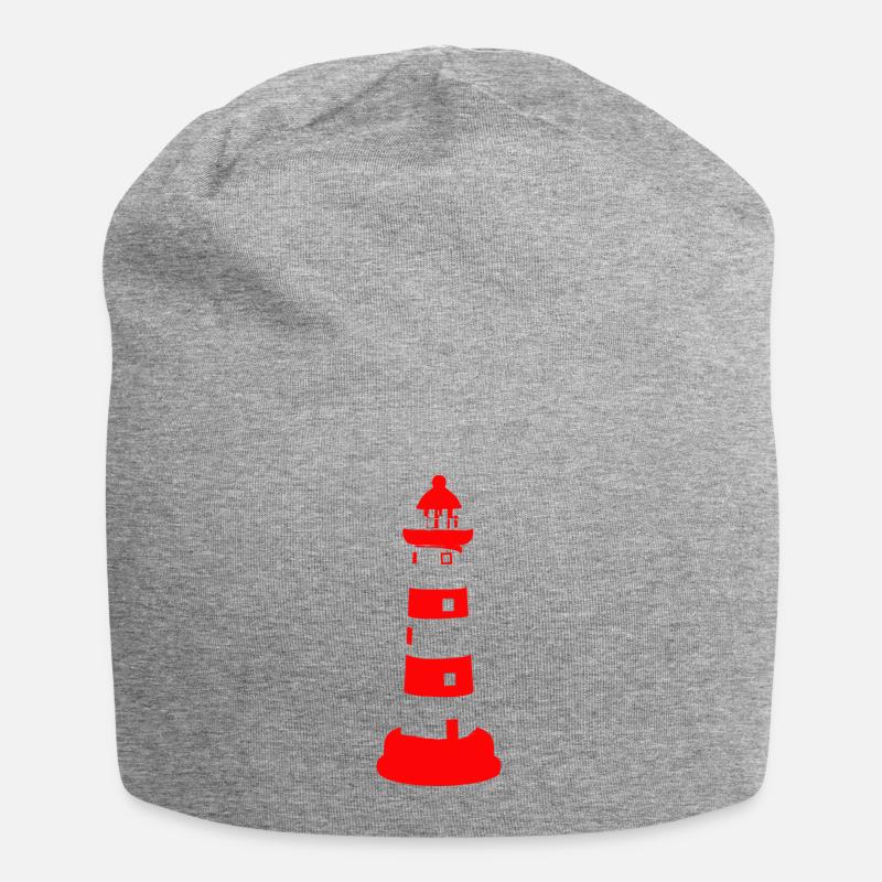 Leuchtturm - Jersey-Beanie - Grau meliert