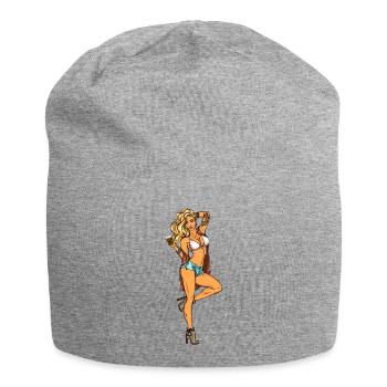 Pin up Girl Apfelwein - Jersey-Beanie - Grau meliert - Vorne