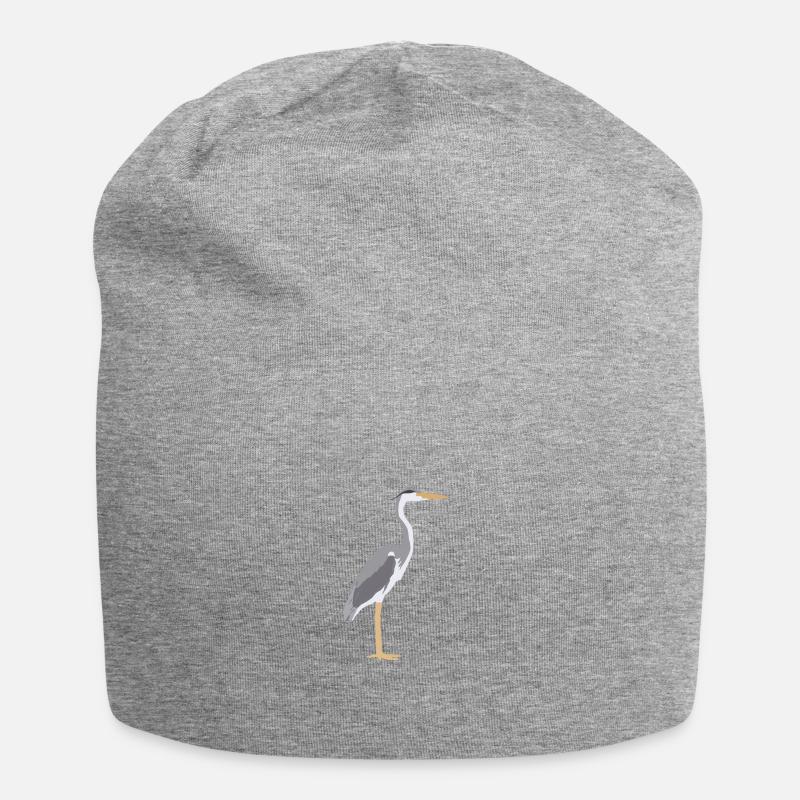 Graureiher - Jersey-Beanie - Grau meliert