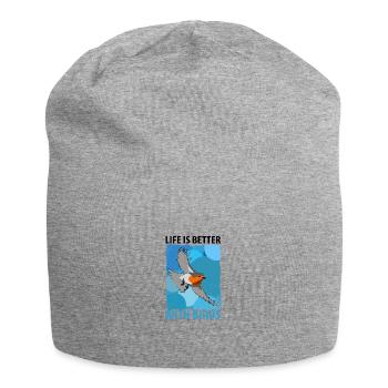 Bird Watching Birds Watching Birding Bird - Jersey Beanie - heather grey - Front