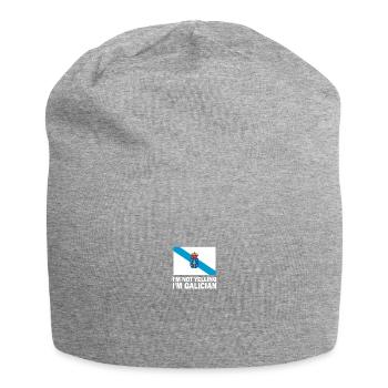 i'm not yelling i'm galician, galicia - Jersey Beanie - heather grey - Front