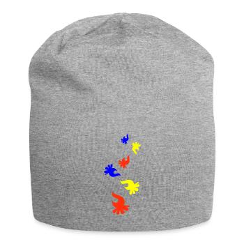 Feu de camp coloré - Bonnet en jersey - gris chiné - Devant