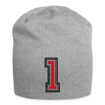 1 number symbol - Jersey Beanie - heather grey - Front
