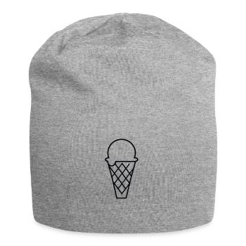 Ice Cream Gift Idea Ice Cone Ice Cream Ice Cream Cone - Jersey Beanie - heather grey - Front