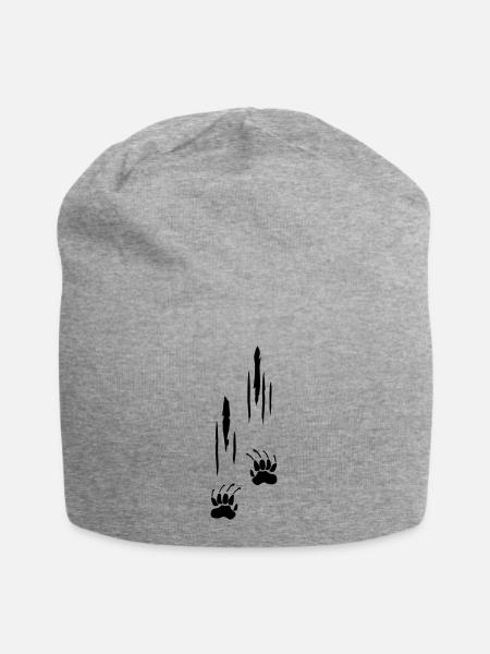 Kratzer, Krallen - Jersey-Beanie - Grau meliert