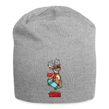 christmas time - Jersey-Beanie - Grau meliert - Vorne