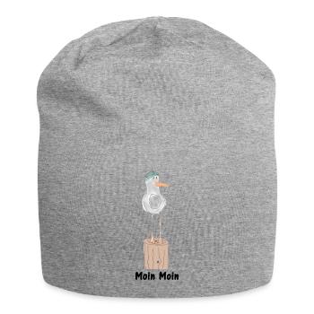 moin moin - Bonnet en jersey - gris chiné - Devant