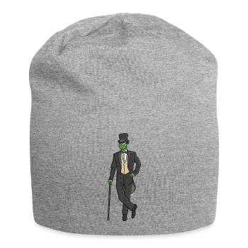 Alien in a suit - Jersey Beanie - heather grey - Front