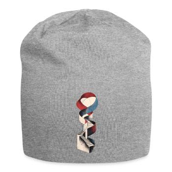 Stairway in Motion - Surreal Architecture - Jersey Beanie - heather grey - Front