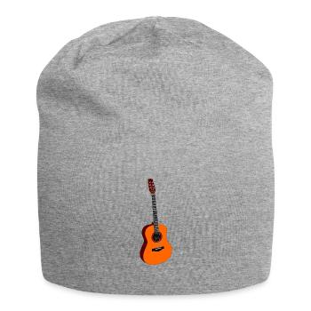Akustische Gitarre Musik E-Gitarre - Jersey-Beanie - Grau meliert - Vorne