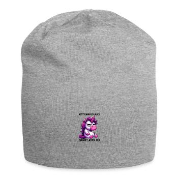 Sympa je peux aussi apporter mais rien n’apporte - Bonnet en jersey - gris chiné - Devant