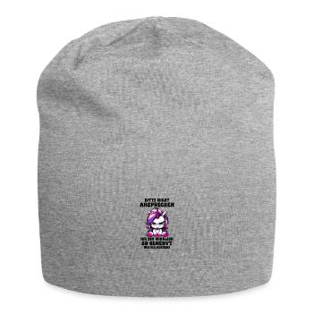 Bitte Nicht Ansprechen Ich Bin Wirklich So Genervt - Jersey-Beanie - Grau meliert - Vorne