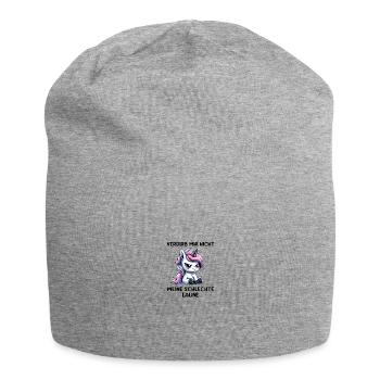 Ne gâche pas ma mauvaise humeur - Bonnet en jersey - gris chiné - Devant