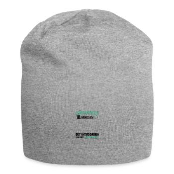 18. Geburtstag Gästebuch dann gibts Kindersekt - Bonnet en jersey - gris chiné - Devant