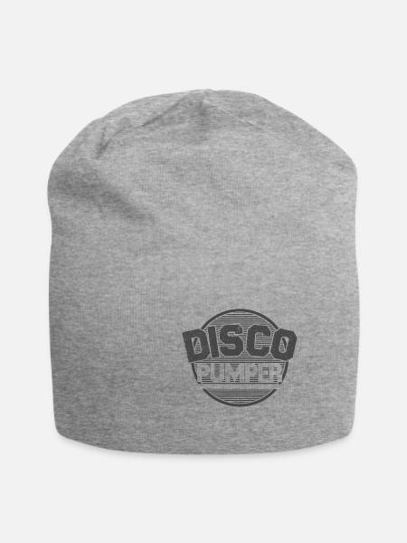 Disko Pumper Masse Muskeln Geschenk Typen - Jersey-Beanie - Grau meliert